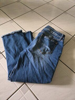 Driftwood Candace Raw Hem Dark Wash Jeans 27